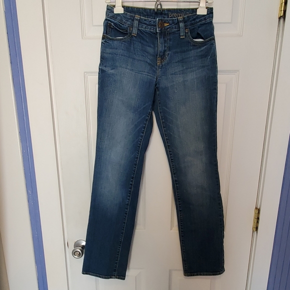 Gap Premium curvy straight jeans size 0 / 25R - Picture 1 of 5